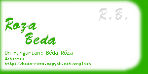 roza beda business card